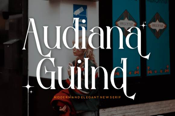 Audiana Guilnd Serif Font for Handmade Creations