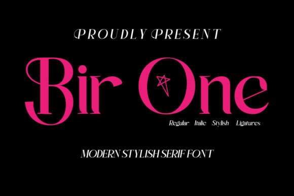 Bir One: A Modern Serif Font for Editorial Elegance