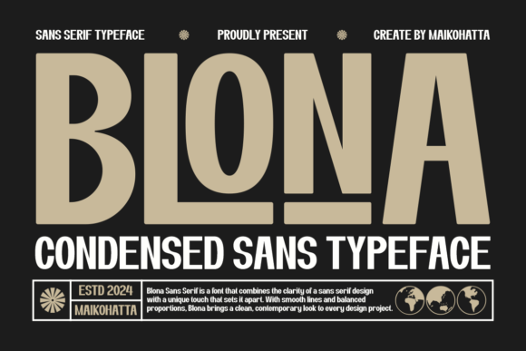 Blona: A Modern Sans Serif Font for Digital Branding