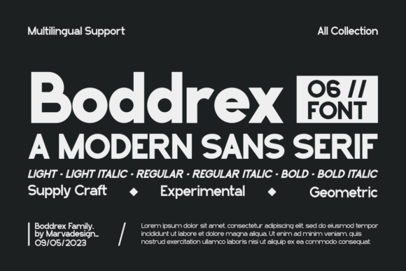 Boddrex: A Modern Font for a Polished Brand Look