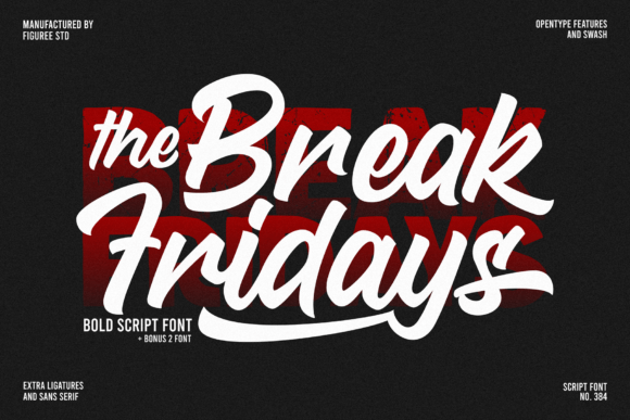 Break Fridays – A Bold Script Font for Modern Branding