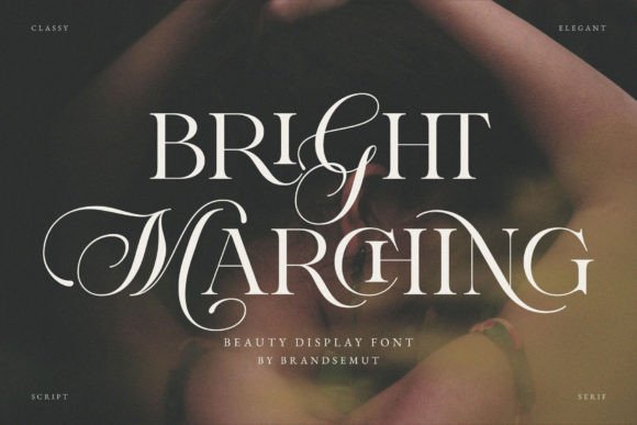 Bright Marching Serif Font for Editorial Design