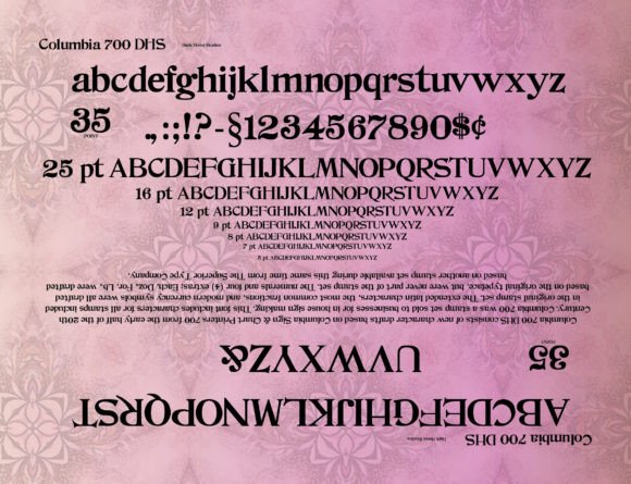 Columbia 700 Dhs Font for Modern Branding Projects