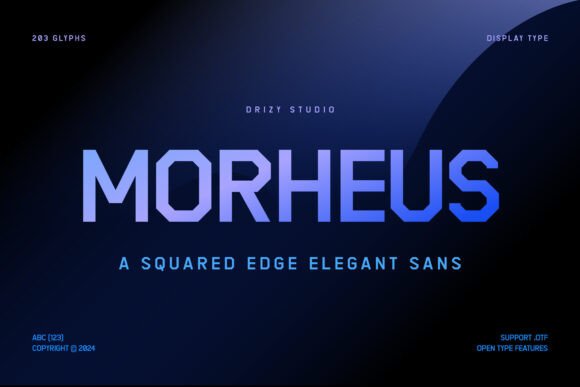 Discover the Elegance of Morheus Typeface