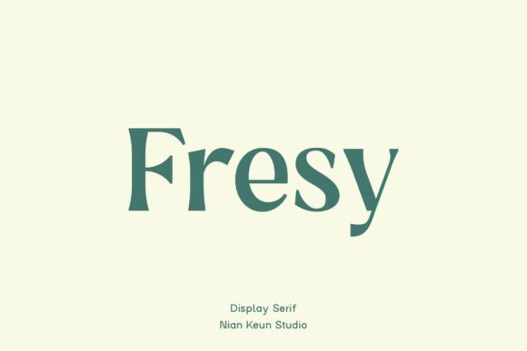 Fresy: A Modern Serif Font for Digital Marketing