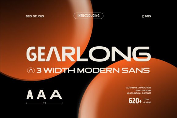 Gearlong: A Modern Sans Serif Font for Web Design