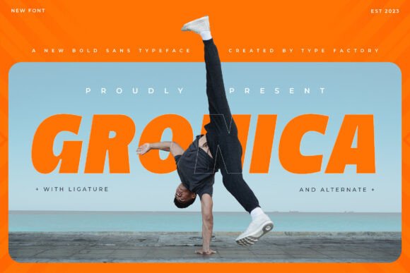 Gronica: A Bold Sans Serif Font for Digital Design