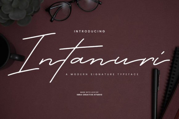 Intanuri: A Modern Script Font for Campaign Design