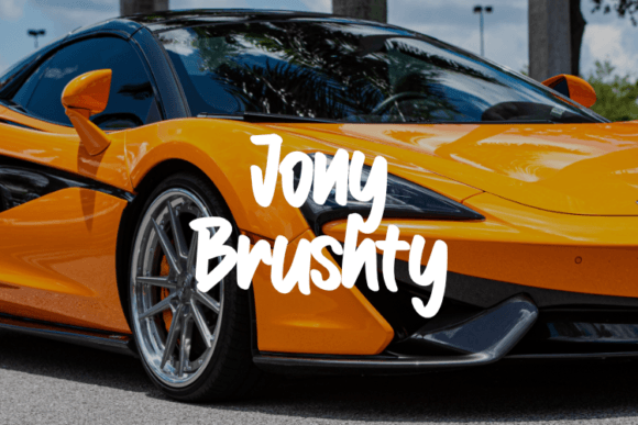 Jony Brushty - A Creative Font for Handmade Projects