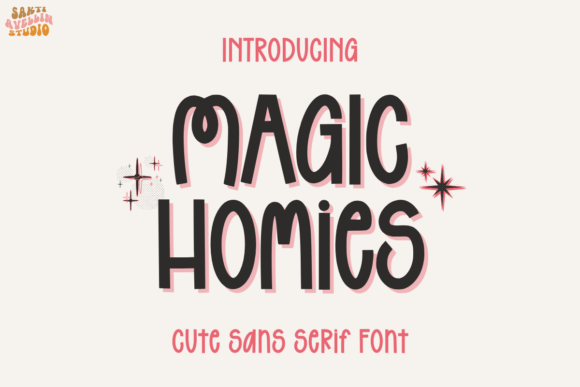 Magic Homies: A Playful Sans Serif Font for Small Business Branding