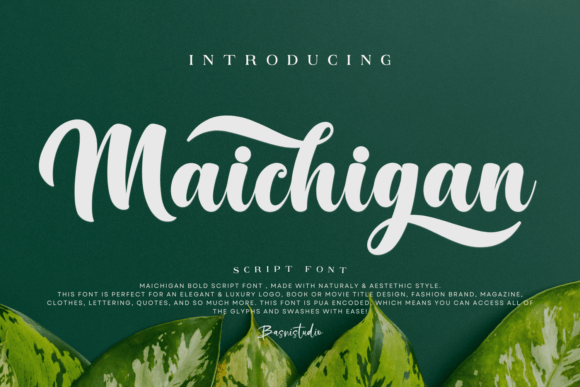 Maichigan Script Font for Editorial Design