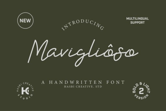 Maviglioso Font for Handmade Creations
