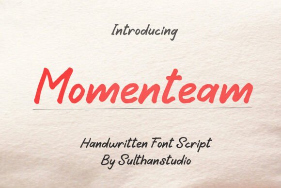 Momenteam Font Review: Organic Charm for Branding Projects