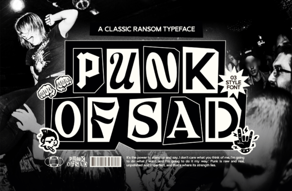 Punk of Sad Font for Handmade Creations