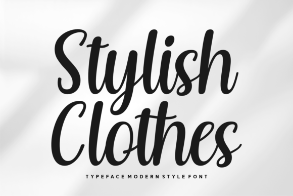 Stylish Clothes Font for a Polished Brand Look