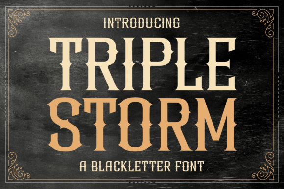 Triple Storm Font for Professional Branding